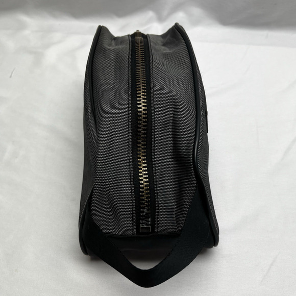 Versace Perfums Men’s Toiletry Zip Up Shave Bag Dark Gray Black Trim - Picture 4 of 10